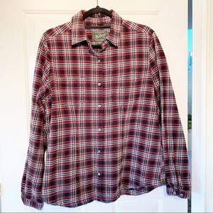Woolrich Plaid Flannel Button Down Shirt